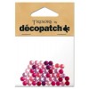 Tresors ronde strass 5mm roze/paars
